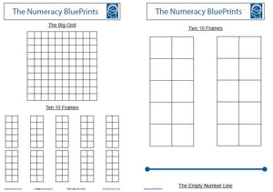 19101A Numeracy BluePrints(Pack of 10) Version A 100 at BOTTOM of 100 Square