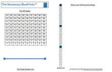 Load image into Gallery viewer, 19113B Numeracy BluePrints teacher board A1 size.